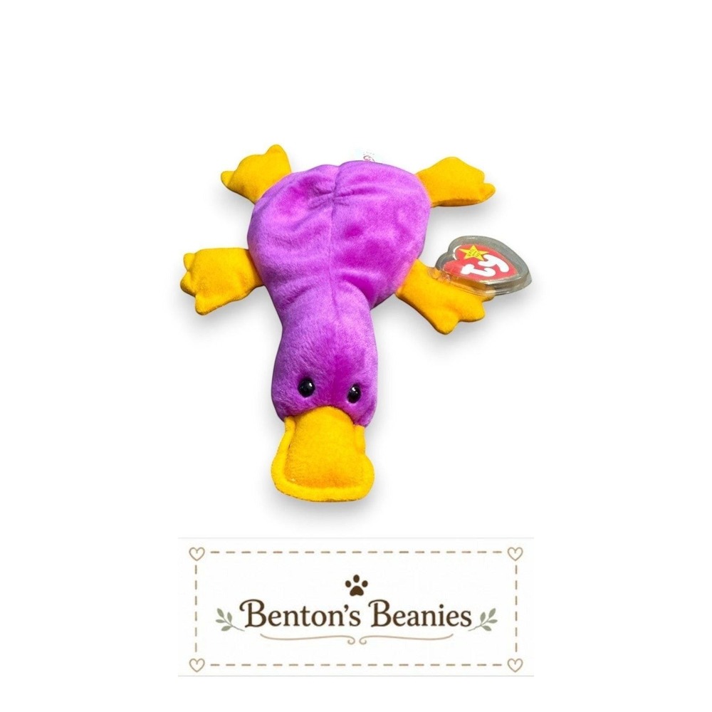 Patti the Platypus Ty Beanie Baby | Curious Creek Explorer 💦 | Mint Heart Tag ⭐ - Picture 3 of 6